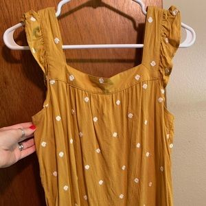 Flowy mustard tank top